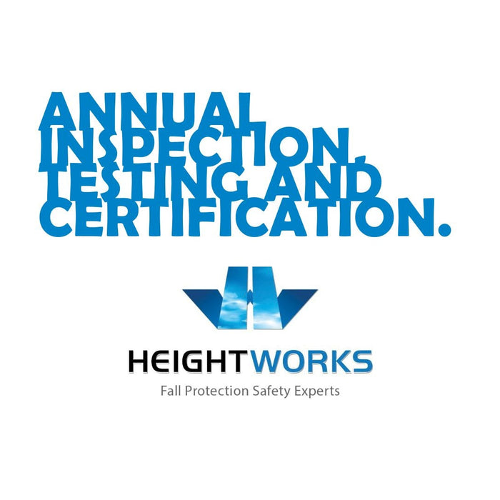 Annual Inspection Checklist for Fall Protection, testing, and certification.