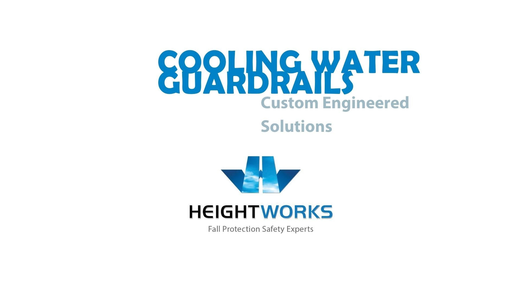 Cooling Tower Guardrails with Custom Engineered Attachment