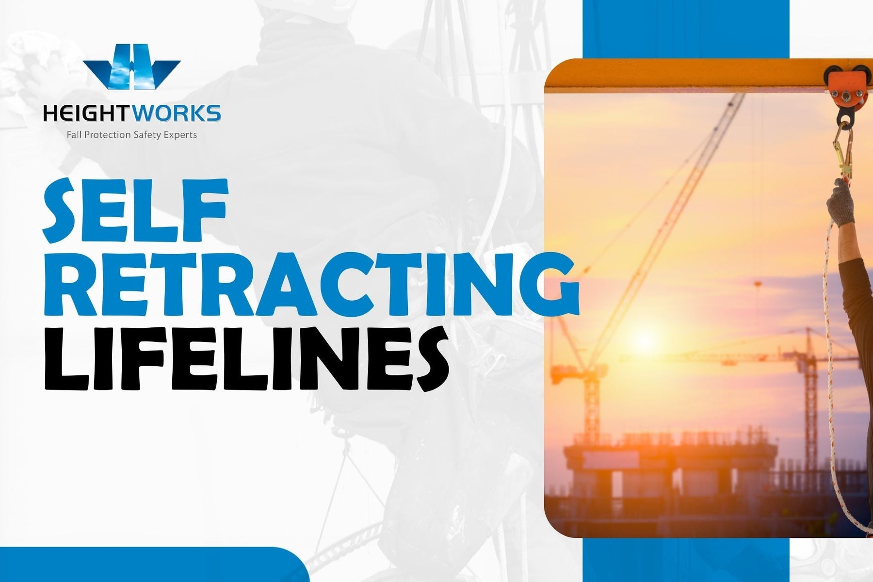 At Height Works Ltd., our mission is clear: to protect workers at heights with cutting-edge solutions like self-retracting lifelines, that not only protect lives but empower workers with the confidence to excel at any height.
