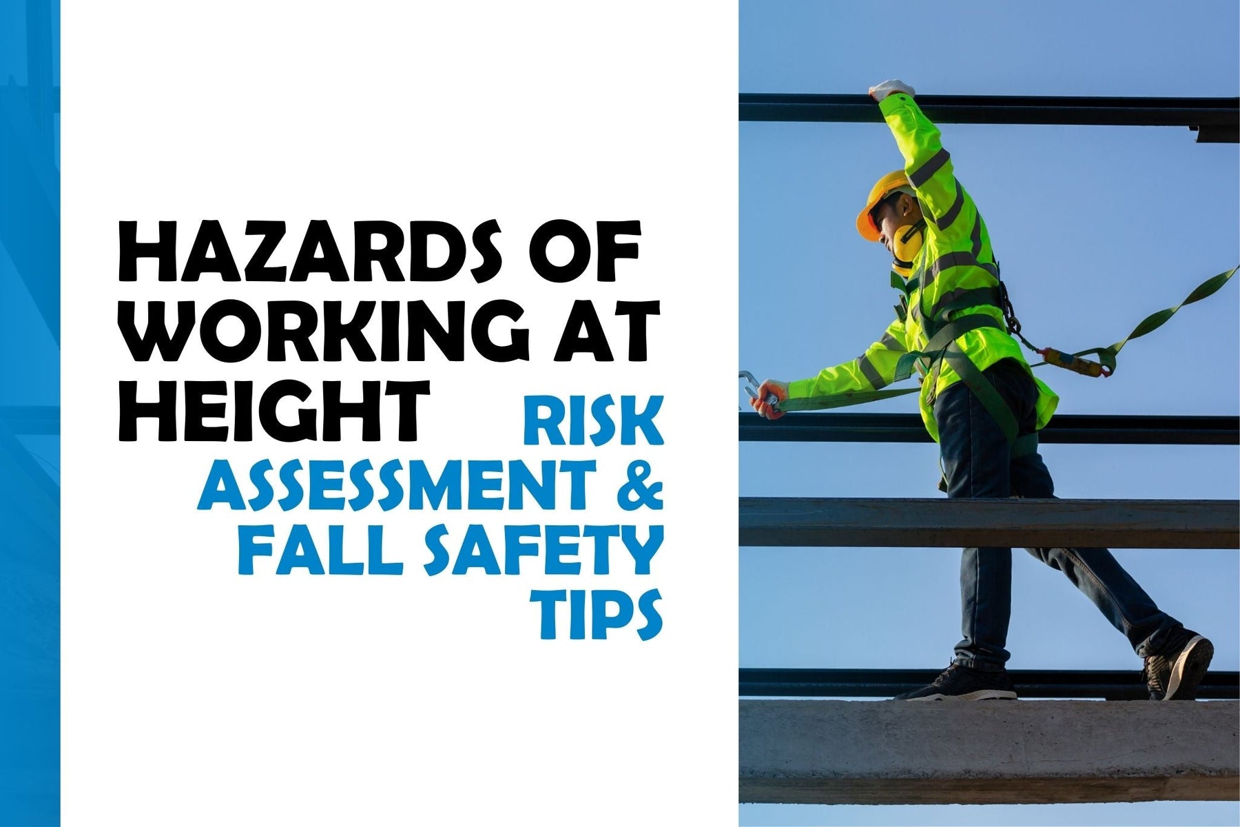 worker rappelling from heights using proper fall arrest equipment and systems