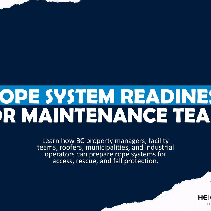 Rope System Readiness for Maintenance Teams