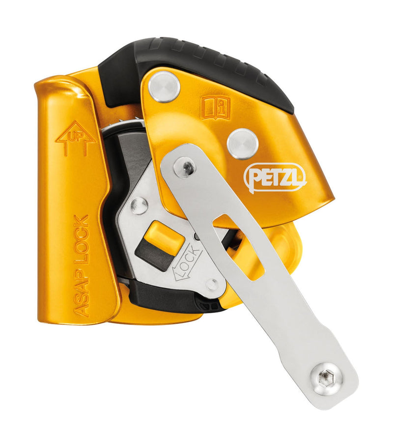 Petzl ASAP Lock mobile fall arrester for continuous protection.