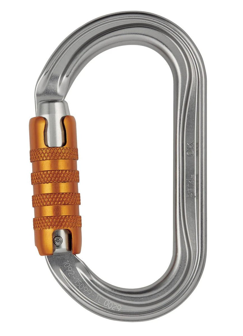 Petzl OK Triact-Lock Carabiner - Lightweight Aluminum Carabiner