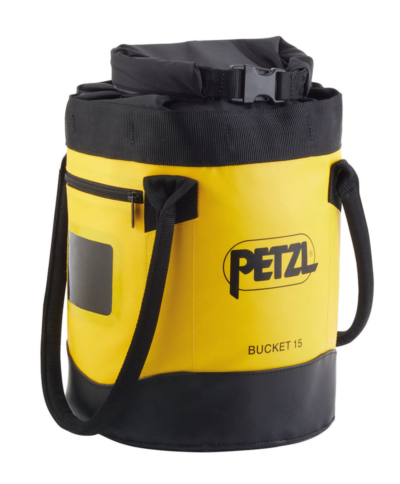 Petzl Bucket Rope Bag 15L for compact rope storage.